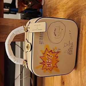 COACH x Jean Michel Basquiat Square Vanity turnlock crossbody handbag
